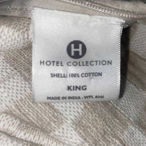 Hotel Collection Diamond Embroidered Quilted King Sham - Picture 5 of 6